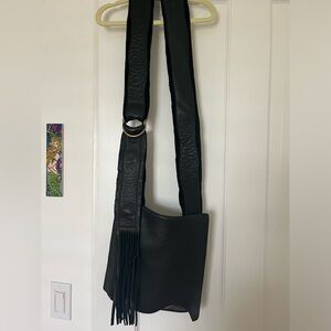 Molly G Wanderer Black Leather Bag